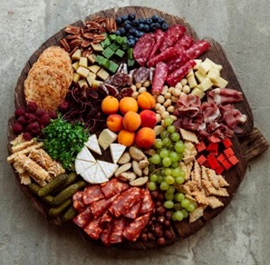 Food platter to go with wine.